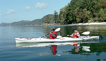 Marnie and Diane Kayaking